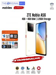 ZTE Nubia A56 - 4GB RAM - 128GB Storage - Easy Monthly Installments - PTA Approved - 1 Year Official Warranty - The Original Bro Mobiles - TOB70